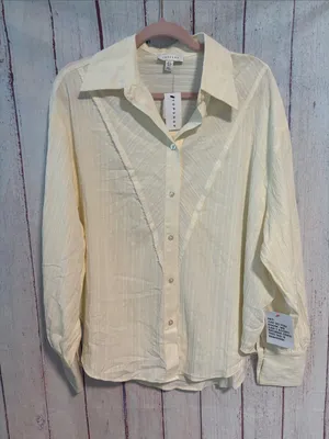 NWT Topshop Textured Panel Top thumbnail 1