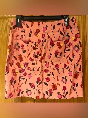Anthropologie Maeve The‎ Anisa Makhoul Colette Mini Skirt Pink Rose Size Small thumbnail 9