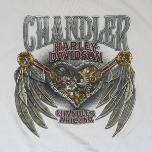 Y2K 2016 Harley Davidson Gold Stud Logo Shirt Gray Size L thumbnail 7