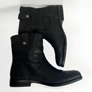 Arturo Chiang Womens Black Leather Chelsea Pull On‎ Boots Size 7M thumbnail 6