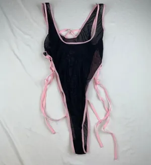 NEW Lingerie bodysuit Black Size M thumbnail 2