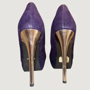 1665 | Aldo Bouch Jewel‎ Feather Embellished Platform Pump Purple Women 9 / 40 thumbnail 9