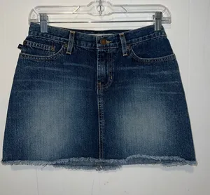 Abercrombie & Fitch Dark Blue Denim Mini Skirt Size 00 0417267 thumbnail 1