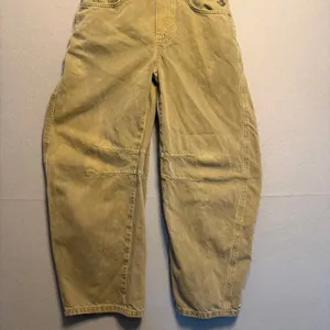 We The Free Good Luck Overall Jumpsuit Discontinued Tan Khaki Color Women XS thumbnail 3