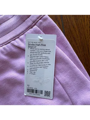 Lululemon Scuba High-Rise Short 5” Vitapink Size 12 NWT thumbnail 7