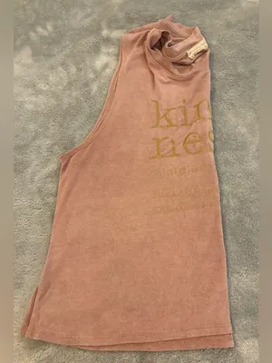 Women's Altar’d State Sleeveless 'Kindness' Graphic Tank - Dusty Rose Size Small thumbnail 4
