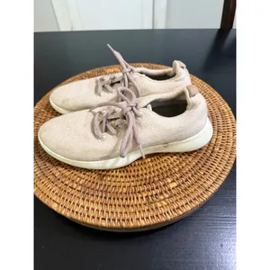 Allbirds Wool Runners Cream Beige Sustainable Sneakers Womens Size 9 WRW9 thumbnail 2