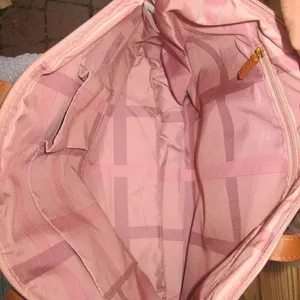 Joy Mangano Pink Leather Tote Bag Pink thumbnail 10