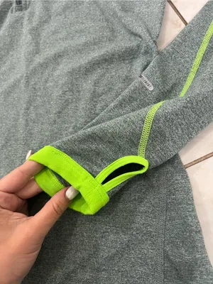 Nike Gray Half Zip Running Top Size Medium thumbnail 2