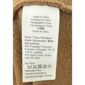 J Crew Factory Women's Boiled Wool-Blend Camel Longline Topcoat Size‎ 20 thumbnail 9