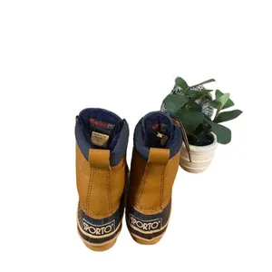 Sporto Women’s Beige Leather Insulated Lace-Up Duck Rain Boots Size 6 thumbnail 8