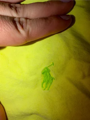 Vintage Ralph Lauren Sport Women's 4 Neon Lime Yellow Button Down Shirt thumbnail 4