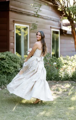 V Chapman Vivian dress in Taupe thumbnail 2