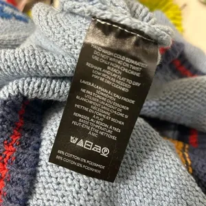 BCBG Blue Crewneck Pullover Style Distressed Sweater(Size. Medium) thumbnail 12