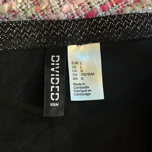 Divided Size L Gold Glitter Sweetheart Tube Top thumbnail 6