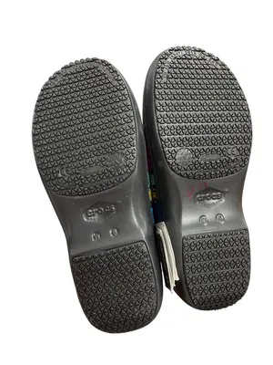 Crocs Work Dual Comfort wms paisley multicolored slip on clogs sz 6W SKU 10-124 thumbnail 6