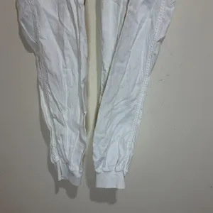 Faherty Size S Small Arlie Day Pant Joggers White Linen Blend thumbnail 5