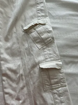Urban Outfitters White Cargo Pants thumbnail 2