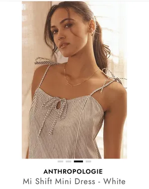 Anthropologie Striped Shift Mini Dress thumbnail 4