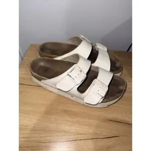 Papillio by Birkenstock Arizona Birko Flor Platform Sandals White Womens Sz 39 Q thumbnail 3