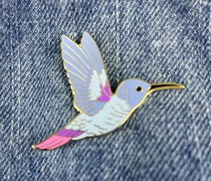 Humming Bird Enamel Pin Multiple thumbnail 1