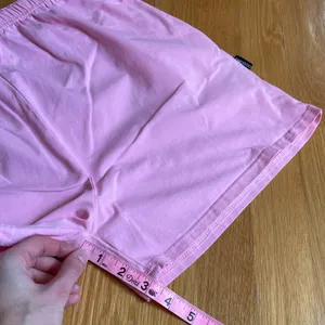 OOQONQ Women’s Pink Pajama Shorts Set Crew Neck Short Sleeve Cotton M thumbnail 11