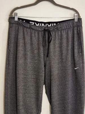Nike Women's Gray Cropped Dri-Fit Jogger Pants Size XL thumbnail 2