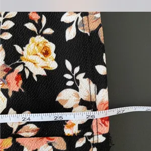 Floral Black Dress with Pink and Yellow Accents thumbnail 4