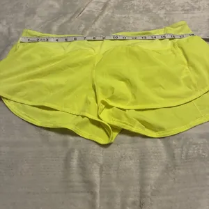 Lululemon Speed Up LR Short 2.5" Lined Neon Yellow Size 12 Athletic Breathable thumbnail 5