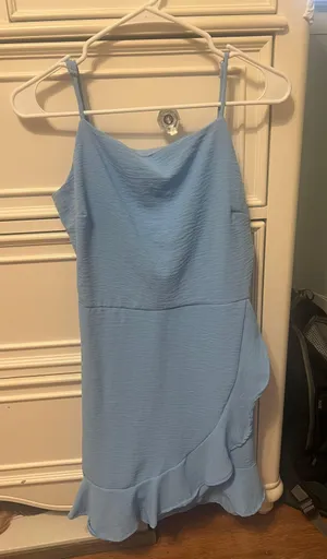 Cute mini dress blue Size L thumbnail 2