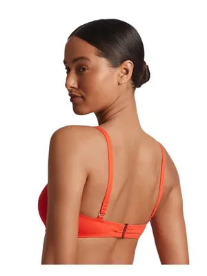 NWT Lauren Ralph Lauren Macrame O Ring Bikini Top Swim Persimmon Orange 10 thumbnail 2