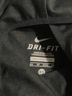 Nike Black Hooded Long-Sleeve Top with Reflective Swoosh thumbnail 2