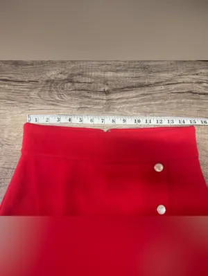 Ann Taylor Red Skirt Size 4 thumbnail 3