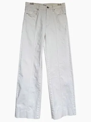 Paige Sasha Wide-Leg Jeans in Toasted Ecru Sz 29 thumbnail 2