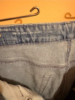AG Adriano Goldschmeid Saige High Rise Wide Leg Raw Hem Jeans thumbnail 4