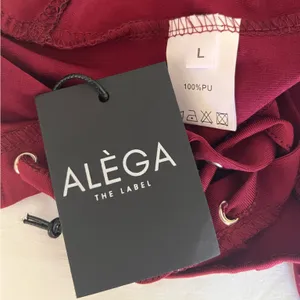 Elegant Burgundy Mini Dress Red Size L thumbnail 3