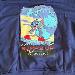 Disney Stitch Ohana Surf Quarter Zip Crew Navy Various Sizes NWT IN PACKAGE thumbnail 8