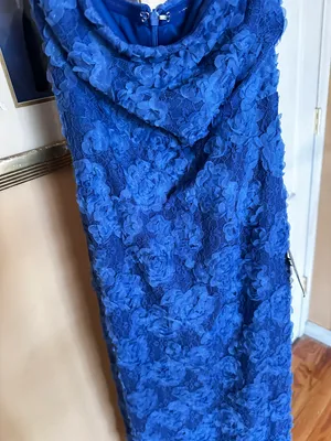 Lulus Blue Floral Strapless Midi Dress thumbnail 6