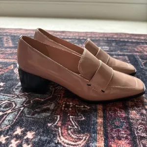 Linea Paolo Nude Square Toe Block Heels Patent Leather‎ Casey thumbnail 6