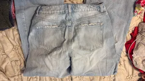 Garage Jeans Ripped Wide-Leg Light Wash thumbnail 3