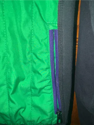 Lauren Ralph Lauren Active Quilted Fleece Jacket XL Vintage Y2K Colorblock thumbnail 3
