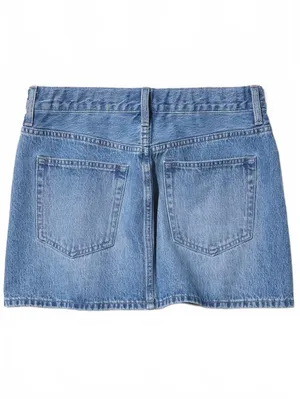 Uniqlo Denim Mini Skirt NWT Blue Medium thumbnail 3