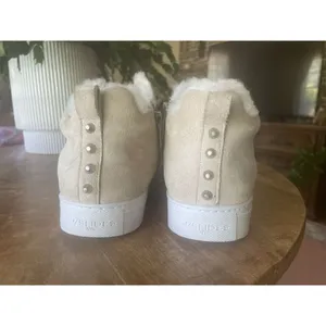 J/Slides NYC Pink Men’s US 8.5 /Unisex EU 42 Shearling Lined High Top Sneakers thumbnail 2