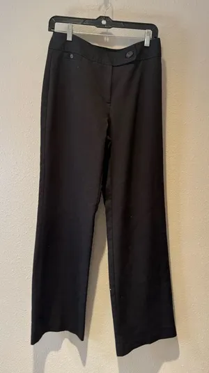 East 5th "Secretly Slender" Black Straight Leg Dress Pants - Size 6 thumbnail 1