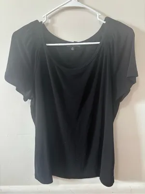 Black Women's Scoop Neck Top Notations thumbnail 1