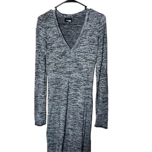 Aritzia Wilfred Free Lisiere Bodycon‎ V-Neck Heathered Midi Dress Size Small thumbnail 2