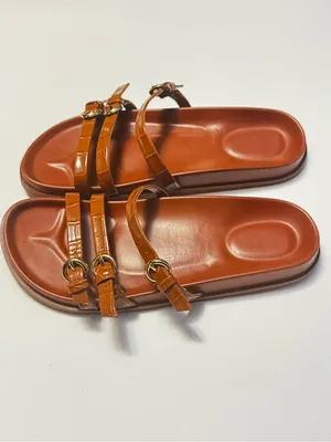 Jcrew Women's Double-Strap Slide Sandals with Buckles Sz 8 thumbnail 3
