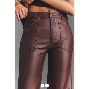 Anthropologie Pilcro The Rylan Faux-Leather Relaxed High-Rise Flare Pants thumbnail 4