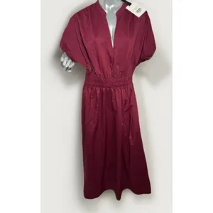 Tuckernuck Pomander Place Winetasting Cotton Mabel Maxi Women's L Dress NWT thumbnail 3