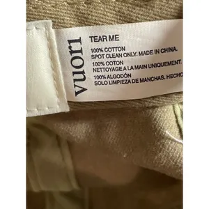 Vuori Women's Tan Khaki Embroidered Logo Adjustable Strapback Cap Hat OS thumbnail 5